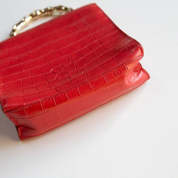 Loeffler Randall Red Tani Mini Square Crossbody Bag - Picture 5 of 11